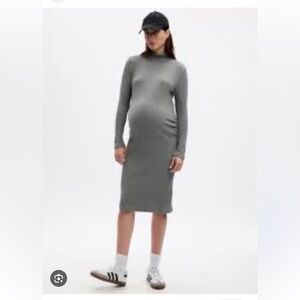 Gap ribbed maternity midi dress